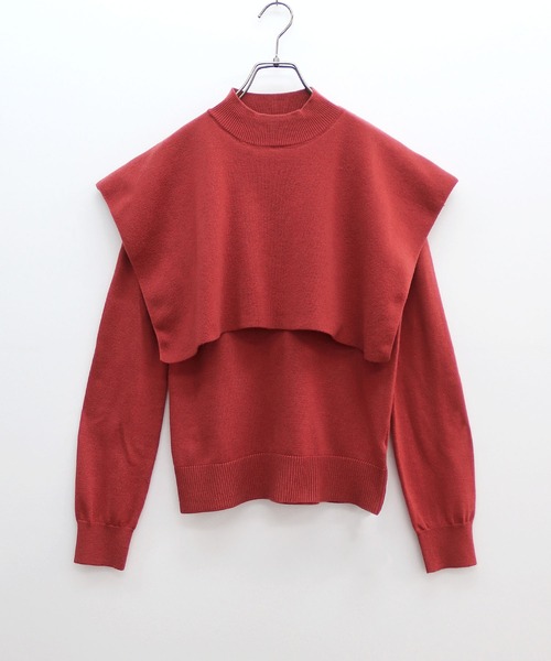 「HER CLOSET」 「SHE MO SHELLY」長袖ニット M ブラック レディース_画像9