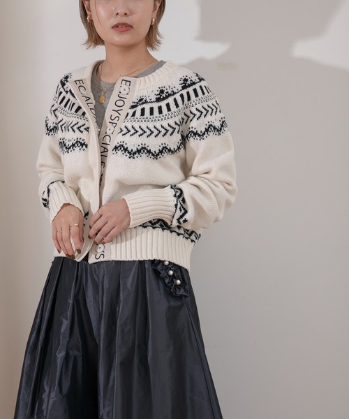 「Eimee Law」 カーディガン 38 アイボリー レディース_画像6