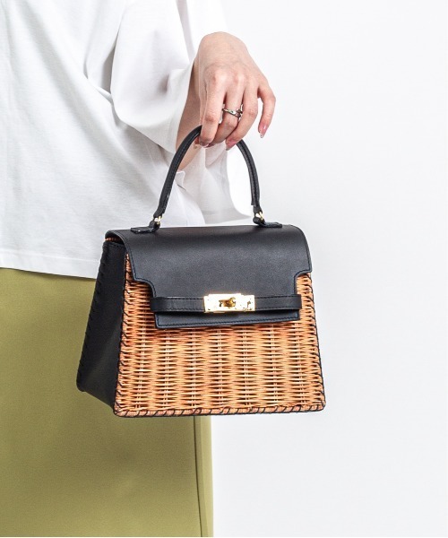 バグマティ The Bagmati かごバッグ ハンドバッグ リボン ブラウン The Bagmati（ザバグマティ） かごバッグ カゴバッグ 「The Bagmati