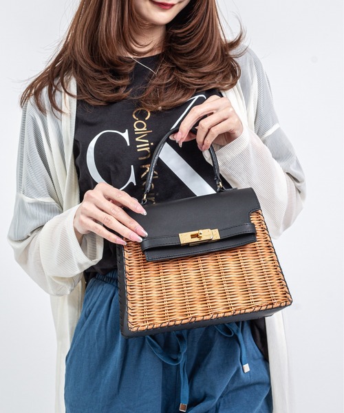 新品　未使用　タグ付き　ザバグマティ　カゴ　かご　ショルダー　ミニ　コンパクト The Bagmati（ザバグマティ） かごバッグ カゴバッグ 「The Bagmati