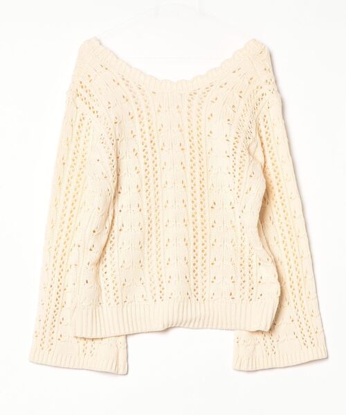 「apres jour」 長袖ニット LL ホワイト レディース_画像2