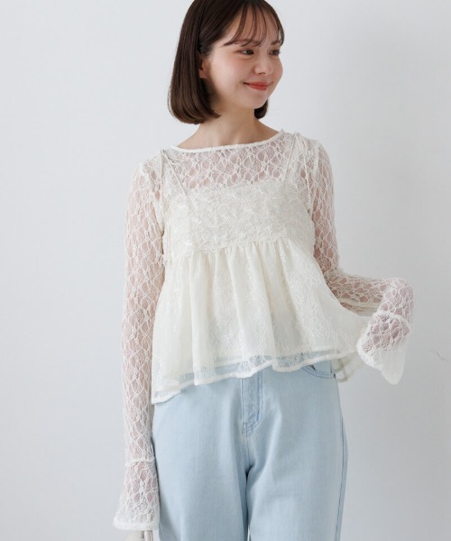 flower tシャツ シアーフラワートップ レディース : ZOZOTOWN Yahoo!店