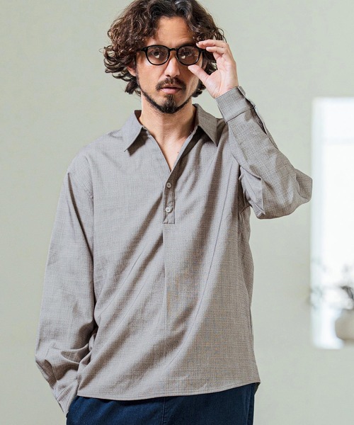 Magine（マージン） ポロシャツ ms6420- Grid Pattern Relax Fit