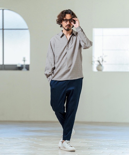 Magine（マージン） ポロシャツ ms6420- Grid Pattern Relax Fit