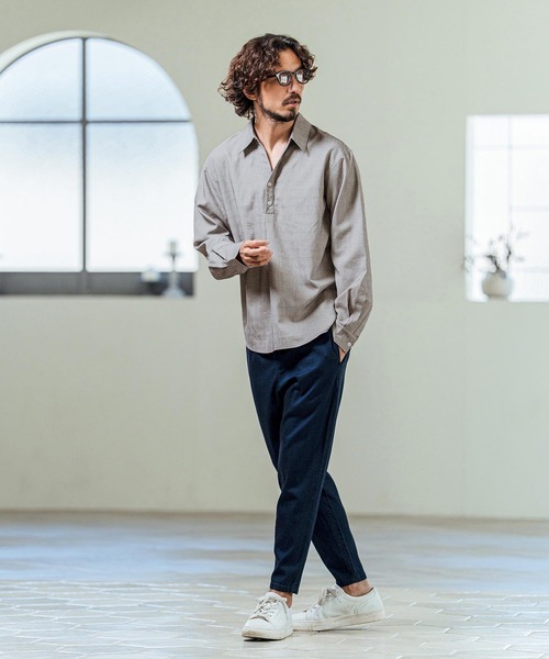 Magine（マージン） ポロシャツ ms6420- Grid Pattern Relax Fit
