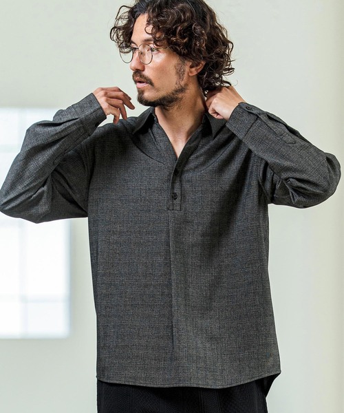 Magine（マージン） ポロシャツ ms6420- Grid Pattern Relax Fit