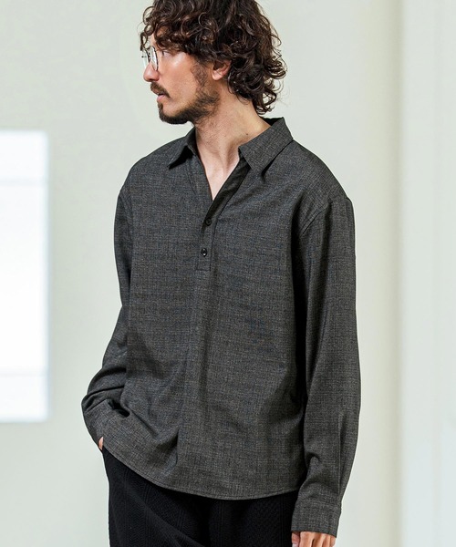 Magine（マージン） ポロシャツ ms6420- Grid Pattern Relax Fit