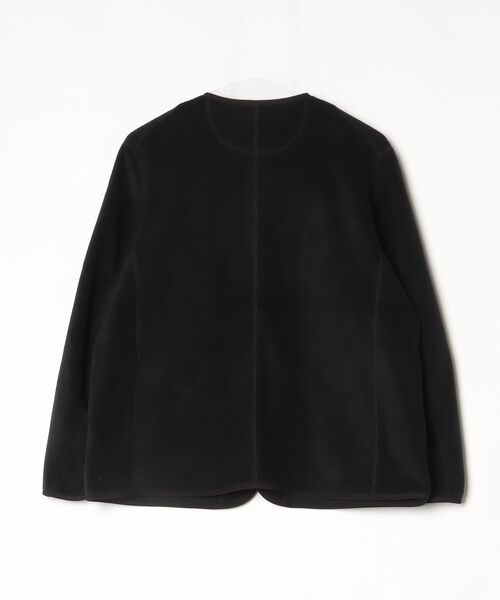専用♥ダントン★ ノーカラージャケット(３８)ダークネービー Danton（ダントン） ノーカラージャケット 38 ブラック レディース