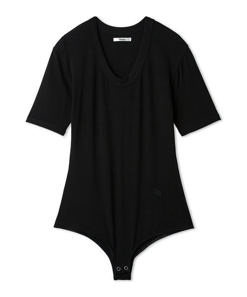 Henon. tシャツ 半袖 Uネックボディスーツ レディース : ZOZOTOWN