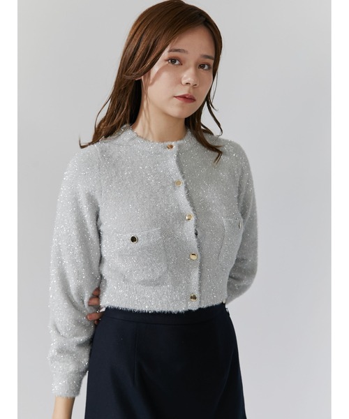 「TONAL」 ニットカーディガン 38 ピンク レディース_画像3