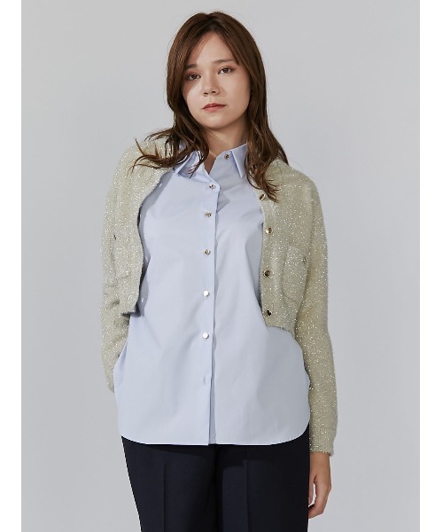 「TONAL」 ニットカーディガン 38 ピンク レディース_画像9