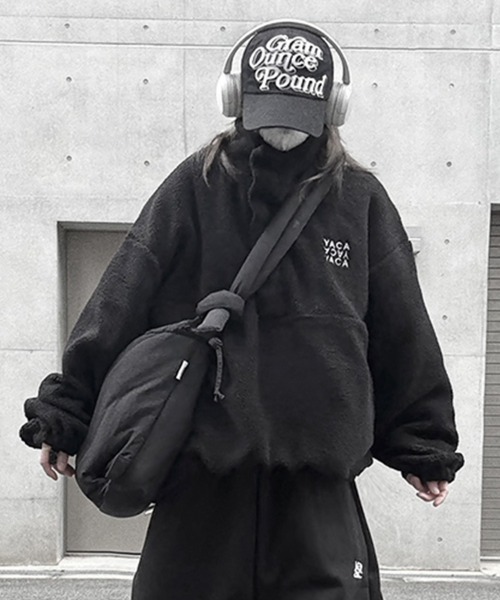 YACA（ヤーカ） コート アウター Half Button Boa Tops/ハーフボタン 
