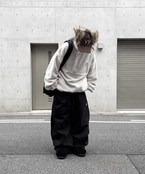 YACA（ヤーカ） コート アウター Half Button Boa Tops/ハーフボタン