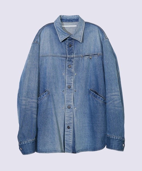 シャツ 「TAMME/タム」DENIM TRUCKER SHIRT メンズの画像