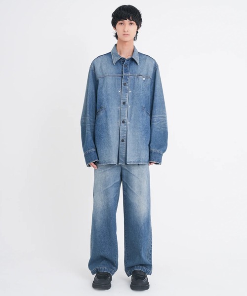 シャツ 「TAMME/タム」DENIM TRUCKER SHIRT メンズの画像