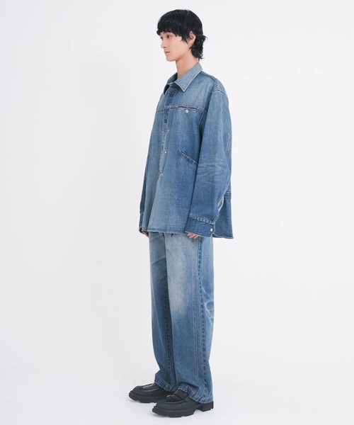 シャツ 「TAMME/タム」DENIM TRUCKER SHIRT メンズの画像