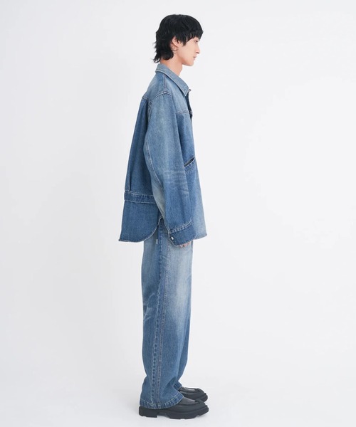 シャツ 「TAMME/タム」DENIM TRUCKER SHIRT メンズの画像