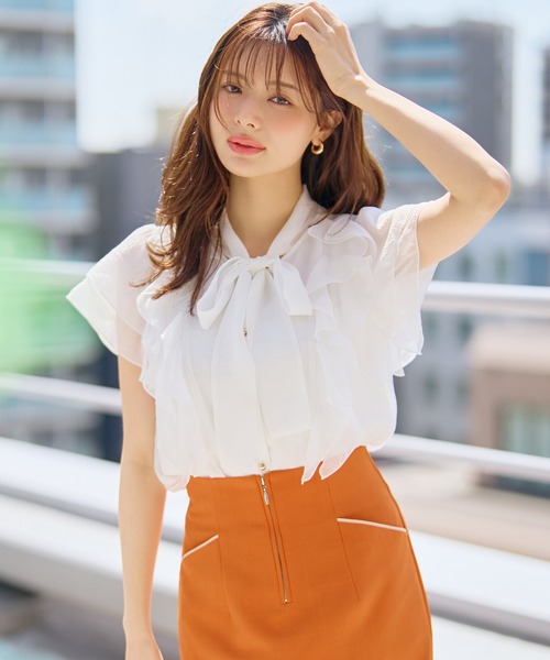 MISCH MASCH（ミッシュマッシュ） ブラウス シャツ 半袖 2026春夏新作