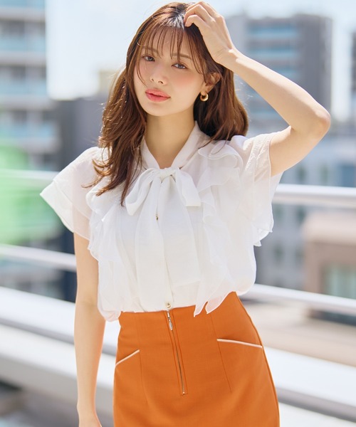 MISCH MASCH（ミッシュマッシュ） ブラウス シャツ 半袖 2026春夏新作 