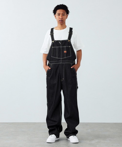 「EDWIN」 オーバーオール X-LARGE ノンウォッシュ メンズ