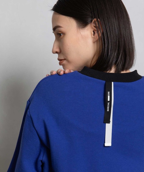 「MARECHAL TERRE」 スウェットカットソー MEDIUM ブルー レディース_画像4