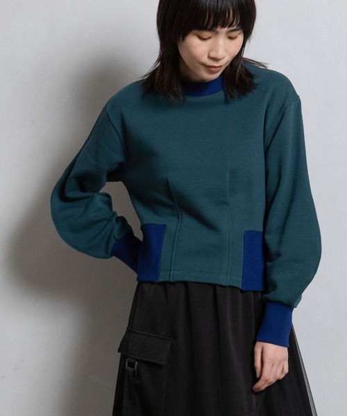「MARECHAL TERRE」 スウェットカットソー MEDIUM ブルー レディース_画像7