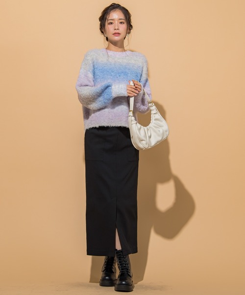 「VICKY」 スカート M ブルー レディース_画像3