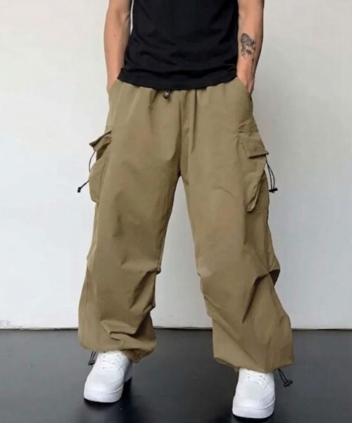 link lot ワイドパンツ カーゴパンツ 「26年春夏新作」「ウエストゴム