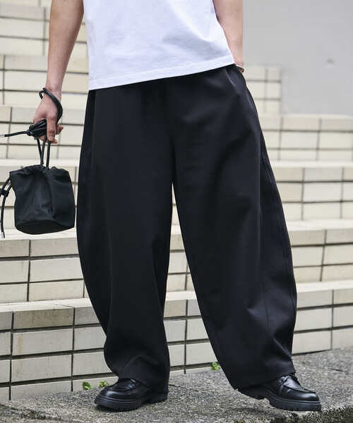  ブラック ワイドパンツ L C.E.L.STORE（セルストア） ワイドパンツ パンツ メンズ レディース