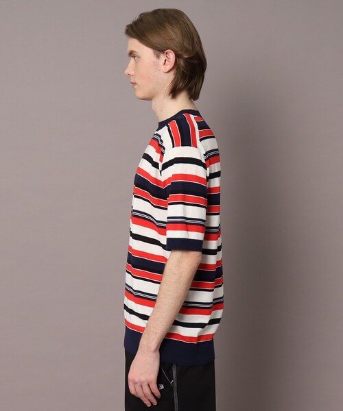 「DRESSTERIOR」 半袖ニット S グリーン メンズ_画像9