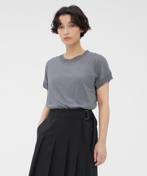 MARGARET HOWELL（マーガレットハウエル） tシャツ LINEN JERSEY TOP