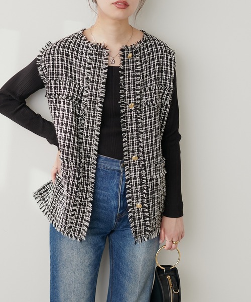 「natural couture」 長袖カットソー FREE ブラック レディース_画像4