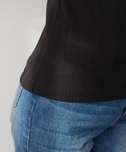「natural couture」 長袖カットソー FREE ブラック レディース_画像7