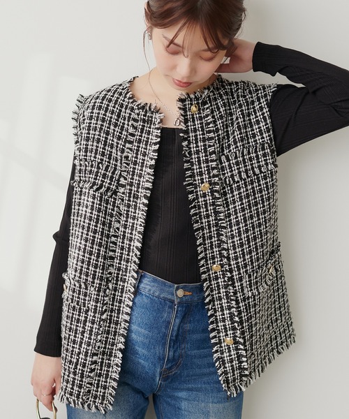 「natural couture」 長袖カットソー FREE ブラック レディース_画像9