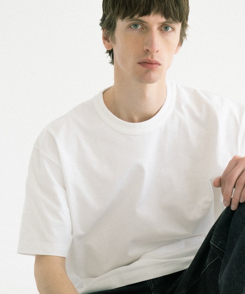 BIOTOP（ビオトープ） tシャツ 「Hanes for BIOTOP」DOUBLE BINDER