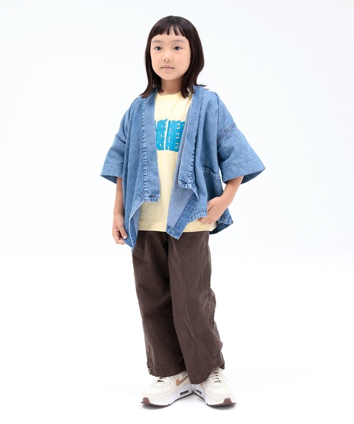 「ARCH & LINE」 「KIDS」半袖シャツ L ブルー キッズ_画像6