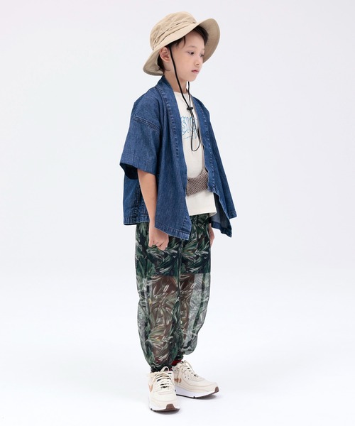 「ARCH & LINE」 「KIDS」半袖シャツ L ブルー キッズ_画像9