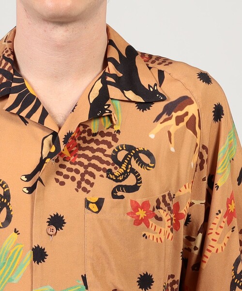 シャツ 「別注」m's braque レーヨンオープンカラー ハーフスリーブシャツ メンズの画像