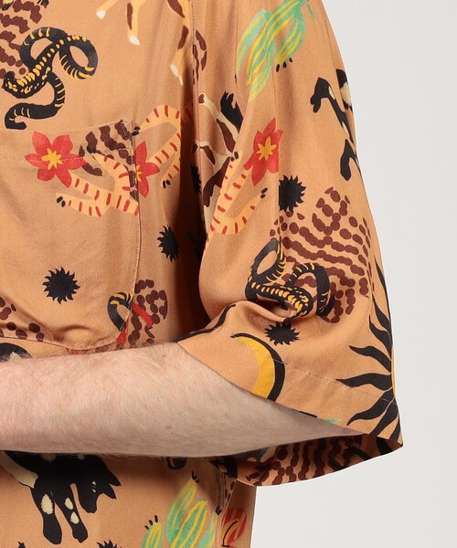 シャツ 「別注」m's braque レーヨンオープンカラー ハーフスリーブシャツ メンズの画像