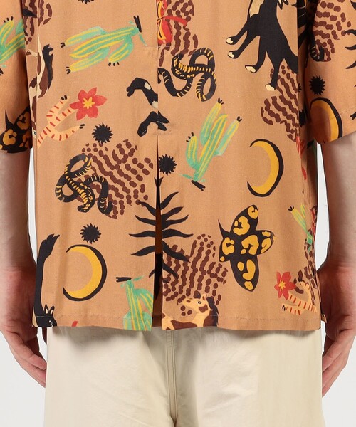 シャツ 「別注」m's braque レーヨンオープンカラー ハーフスリーブシャツ メンズの画像