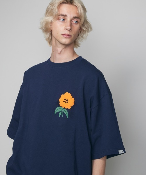 「rehacer」 7分袖Tシャツ LARGE ブルー メンズ_画像5