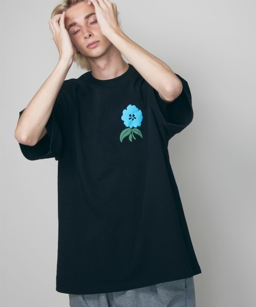 「rehacer」 7分袖Tシャツ LARGE ブルー メンズ_画像7