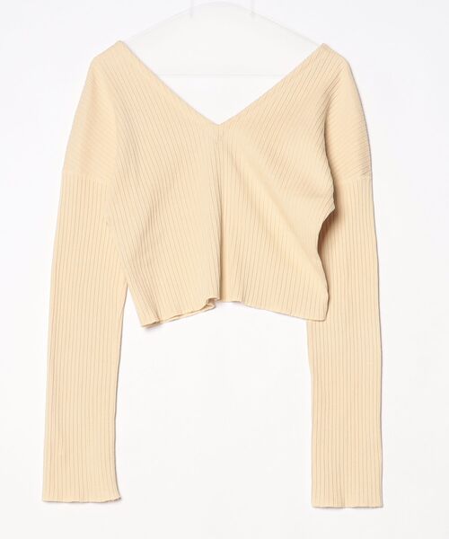 「JANESMITH」 長袖カットソー「plagedecharmeコラボ」 ONE SIZE イエロー レディース_画像2