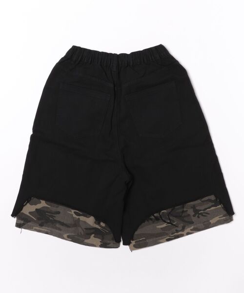 パンツ a.p.o.v. カモフラレイヤーダメージハーフパンツ メンズ レディースの画像