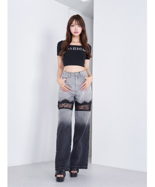Darich（ダーリッチ） デニムパンツ M ブラック レディース : ZOZOTOWN