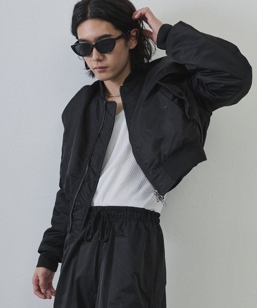 Shoowtime（ショウタイム） ma1 ma-1 Cropped MA-1 Military Jacket