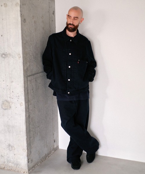 LEVI'S PREMIUM 1st Gジャン ブラック　S Levi's（リーバイス） デニムジャケット gジャン PREMIUM BLACK TYPE 1