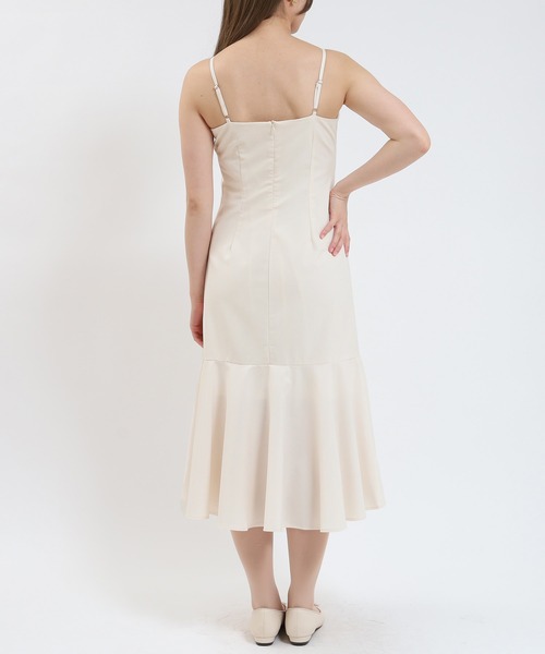 「ASTORIA ODIER」 キャミソールワンピース MEDIUM ベージュ レディース_画像4