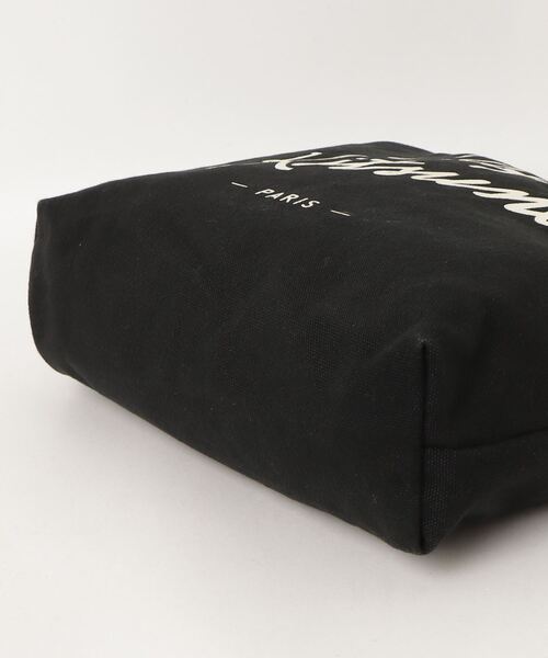 「Maison Kitsune」 トートバッグ U ブラック メンズ_画像3