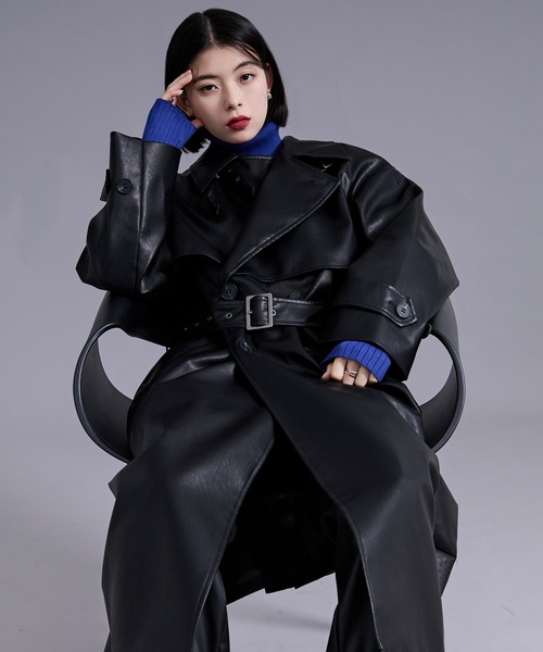 Ellno Loset（エルノロゼット） トレンチコート コート 2wayスタンド